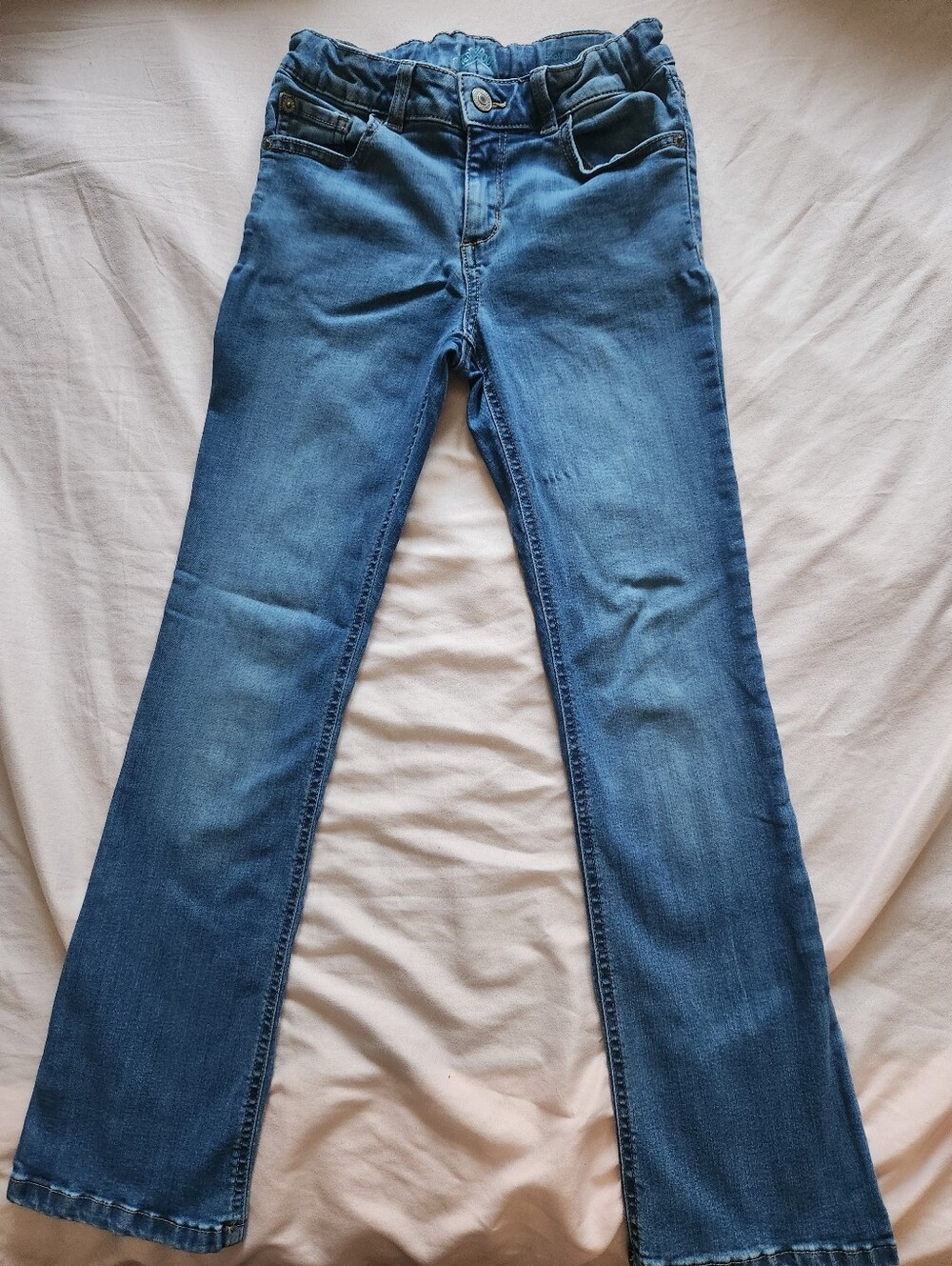 Girls Thereabouts Bootcut Blue Jeans